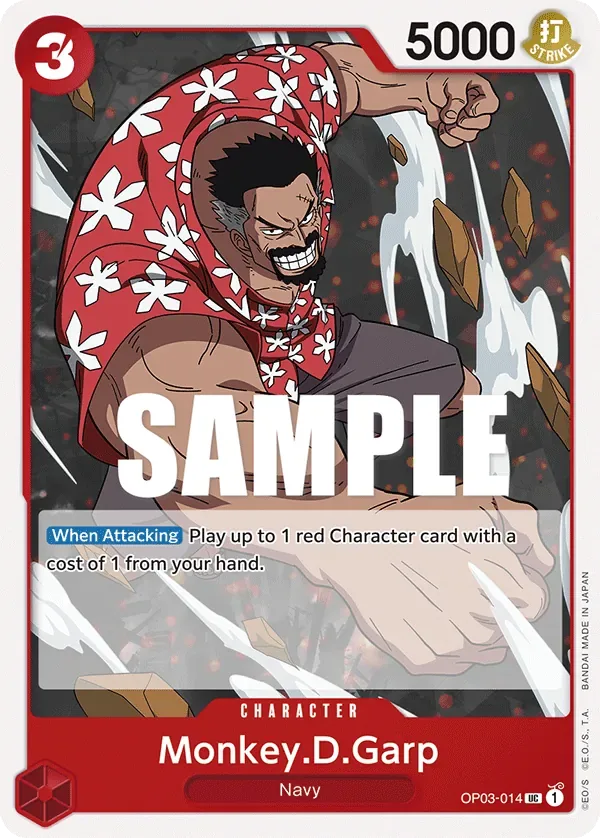Monkey.D.Garp #OP03-014 Pillars of Strength One Piece card