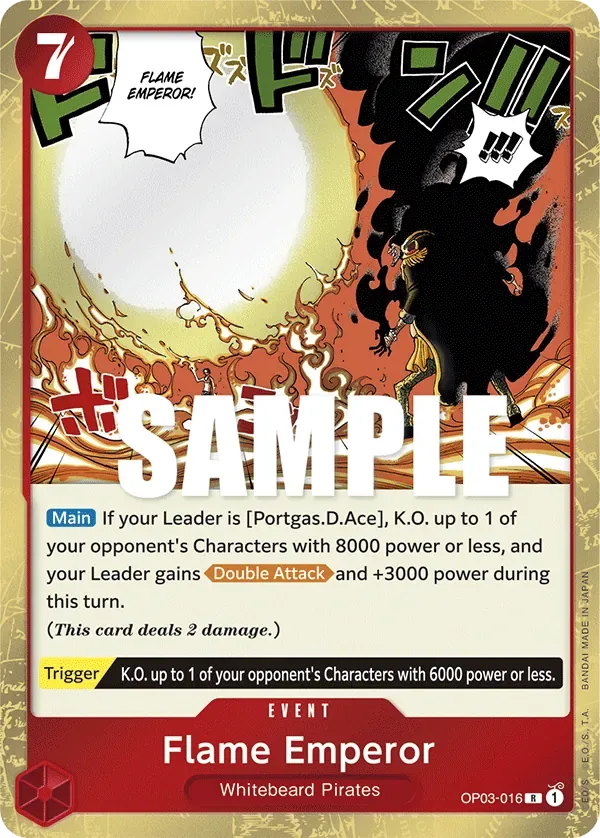 Flame Emperor #OP03-016 Pillars of Strength One Piece card