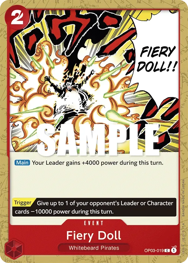 Fiery Doll #OP03-019 Pillars of Strength One Piece card
