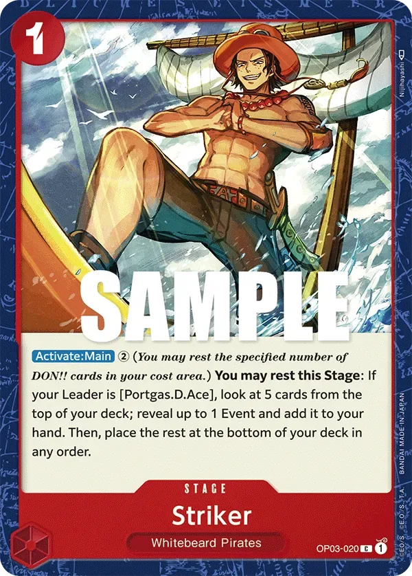 Striker #OP03-020 Pillars of Strength One Piece card