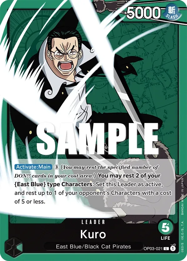 Kuro #OP03-021 Pillars of Strength One Piece card