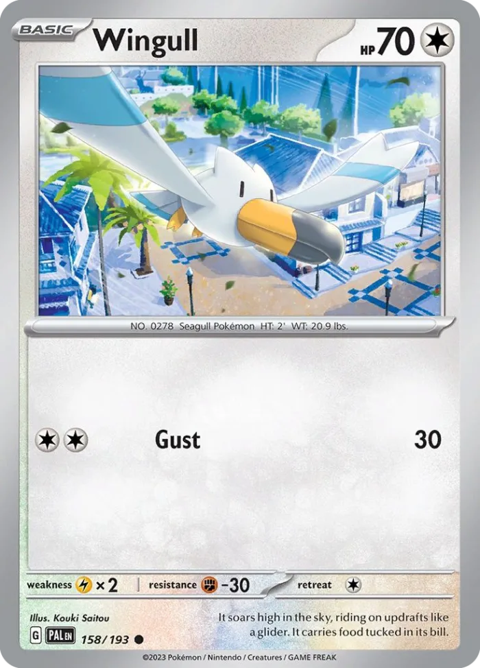Wingull #158 Paldea Evolved Pokemon card