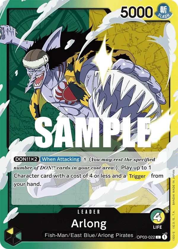 Arlong #OP03-022 Pillars of Strength One Piece card