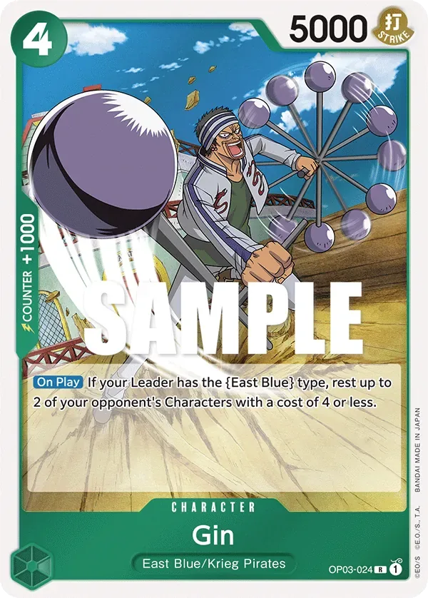 Gin #OP03-024 Pillars of Strength One Piece card