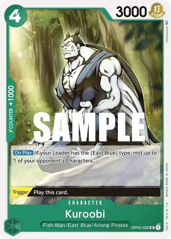Kuroobi #OP03-026 Pillars of Strength One Piece card