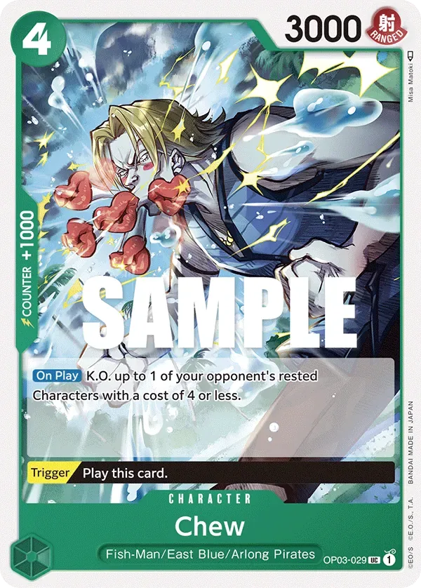 Chew #OP03-029 Pillars of Strength One Piece card
