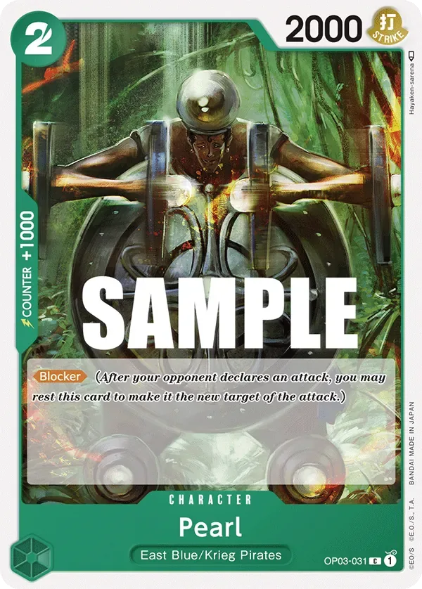 Pearl #OP03-031 Pillars of Strength One Piece card