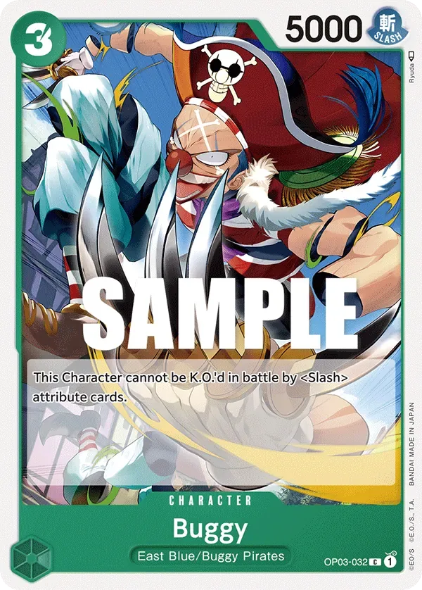 Buggy #OP03-032 Pillars of Strength One Piece card
