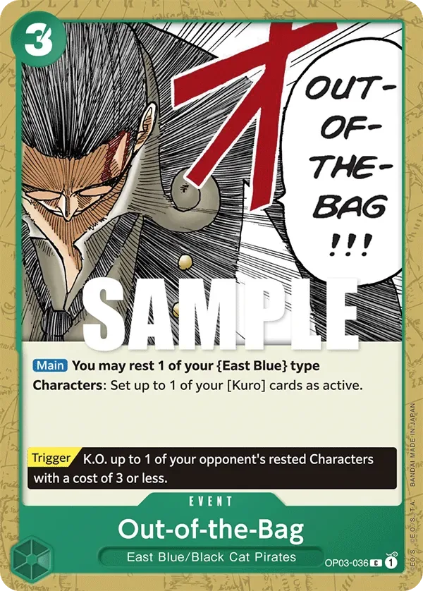 Out-of-the-Bag #OP03-036 Pillars of Strength One Piece card