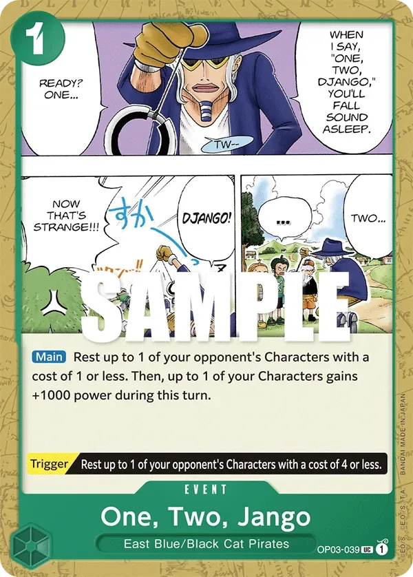 One, Two, Jango #OP03-039 Pillars of Strength One Piece card