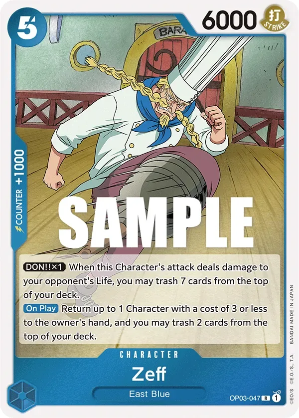 Zeff #OP03-047 Pillars of Strength One Piece card