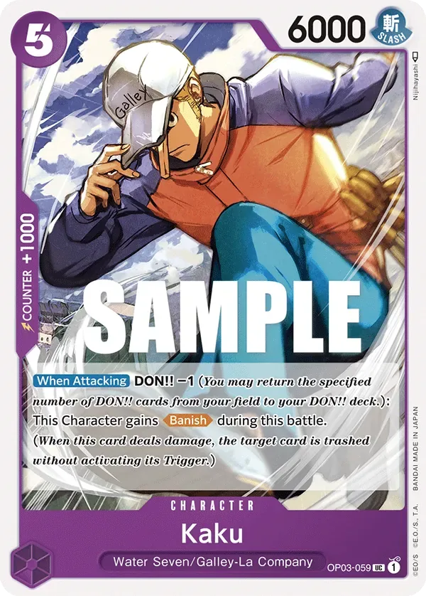 Kaku #OP03-059 Pillars of Strength One Piece card