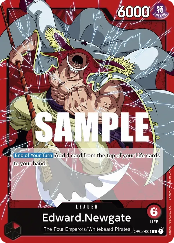 Edward.Newgate #OP02-001 Paramount War One Piece card