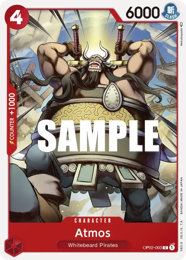 Atmos #OP02-003 Paramount War One Piece card