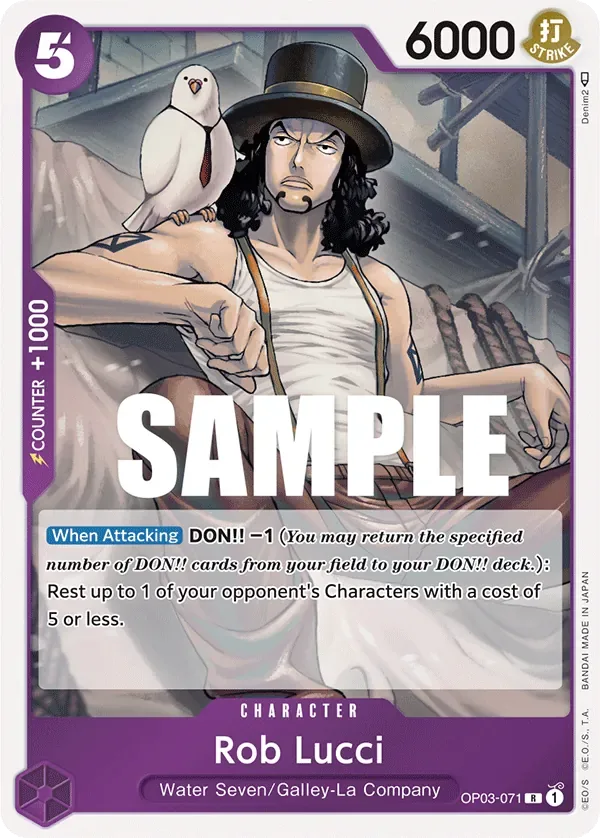 Rob Lucci #OP03-071 Pillars of Strength One Piece card