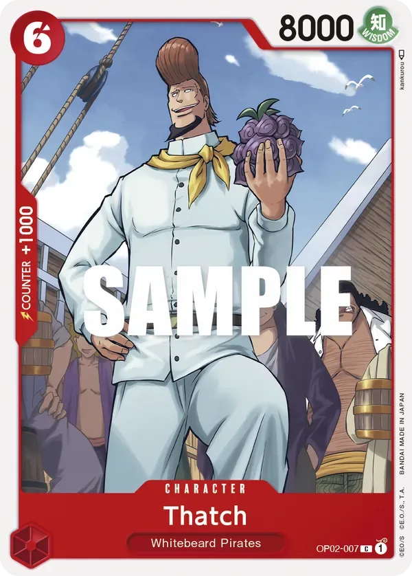 Thatch #OP02-007 Paramount War One Piece card