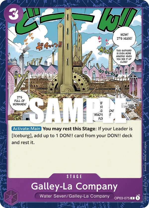 Galley-La Company #OP03-075 Pillars of Strength One Piece card