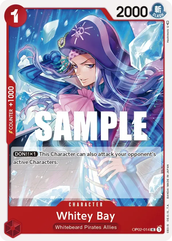Whitey Bay #OP02-014 Paramount War One Piece card