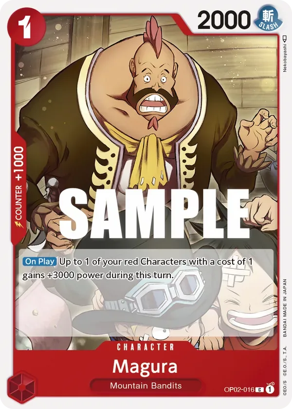 Magura #OP02-016 Paramount War One Piece card