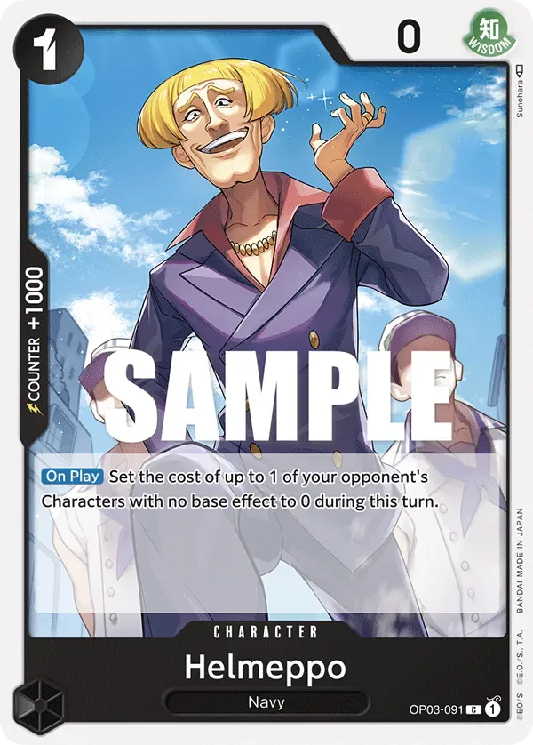 Helmeppo #OP03-091 Pillars of Strength One Piece card
