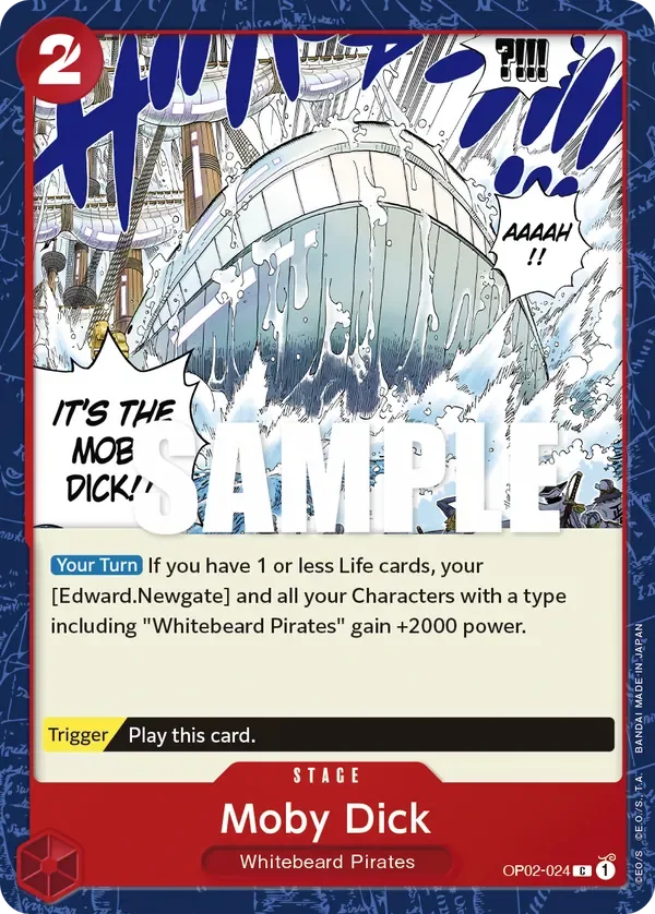 Moby Dick #OP02-024 Paramount War One Piece card