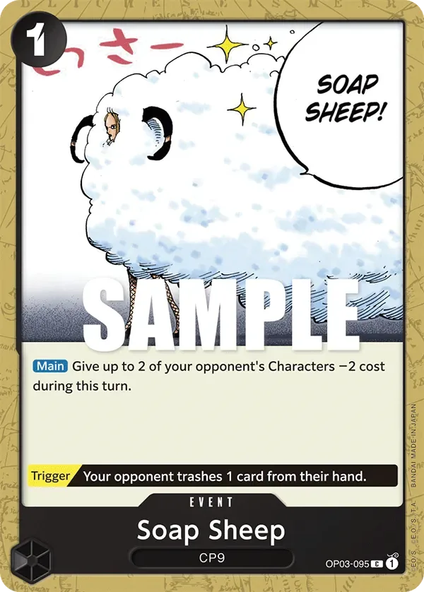 Soap Sheep #OP03-095 Pillars of Strength One Piece card