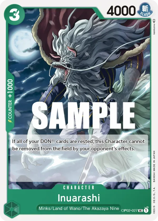 Inuarashi #OP02-027 Paramount War One Piece card