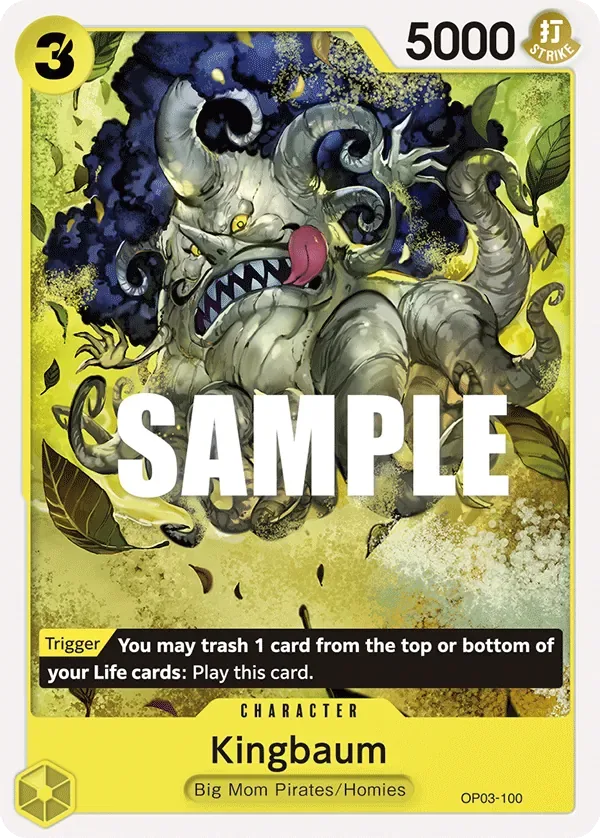 Kingbaum #OP03-100 Pillars of Strength One Piece card