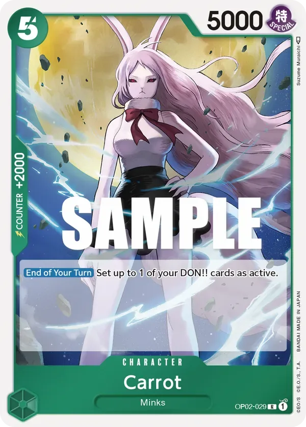 Carrot #OP02-029 Paramount War One Piece card