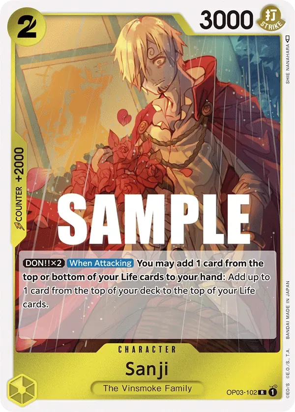 Sanji #OP03-102 Pillars of Strength One Piece card