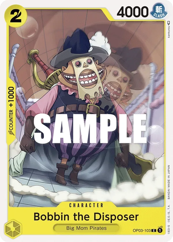 Bobbin the Disposer #OP03-103 Pillars of Strength One Piece card