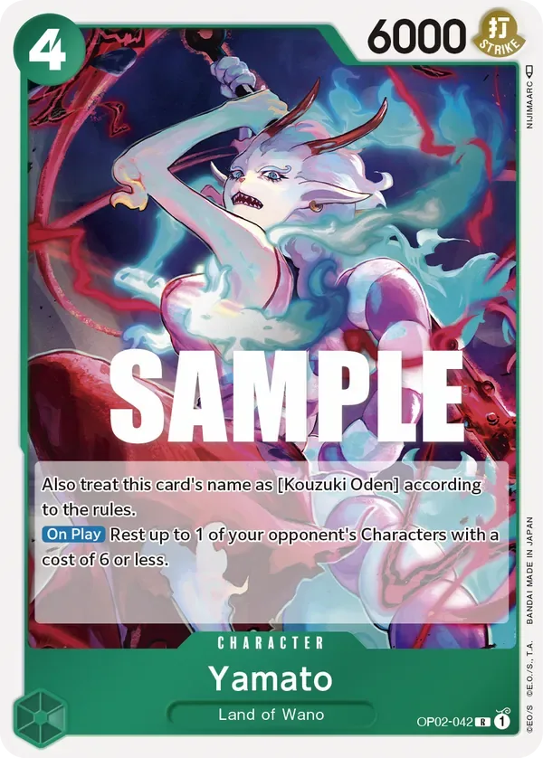 Yamato #OP02-042 Paramount War One Piece card