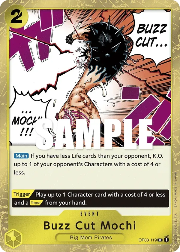 Buzz Cut Mochi #OP03-119 Pillars of Strength One Piece card