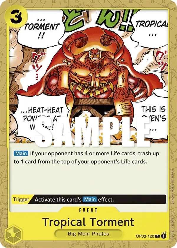 Tropical Torment #OP03-120 Pillars of Strength One Piece card