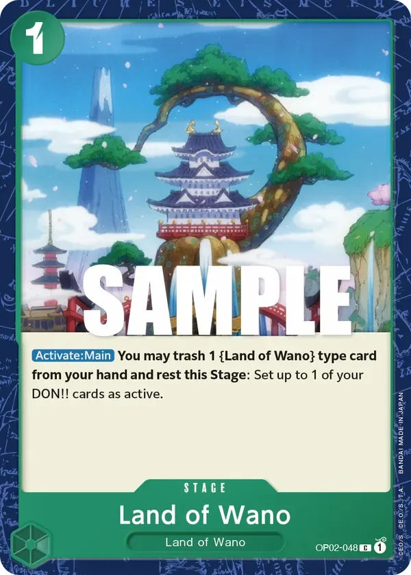 Land of Wano #OP02-048 Paramount War One Piece card