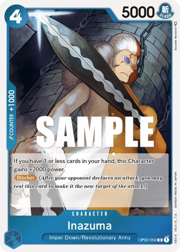 Inazuma #OP02-050 Paramount War One Piece card