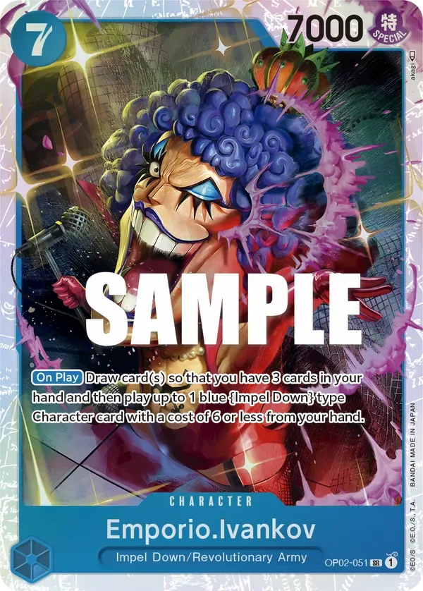Emporio.Ivankov #OP02-051 Paramount War One Piece card