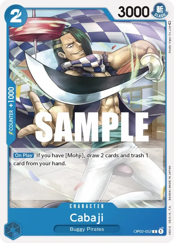 Cabaji #OP02-052 Paramount War One Piece card