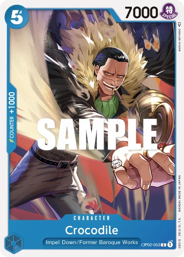 Crocodile #OP02-053 Paramount War One Piece card