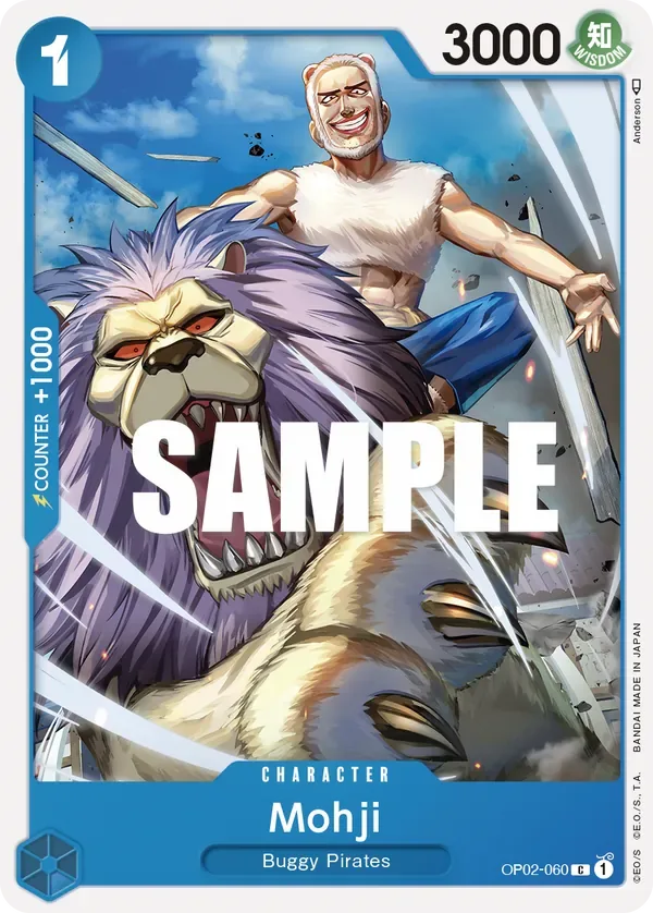 Mohji #OP02-060 Paramount War One Piece card