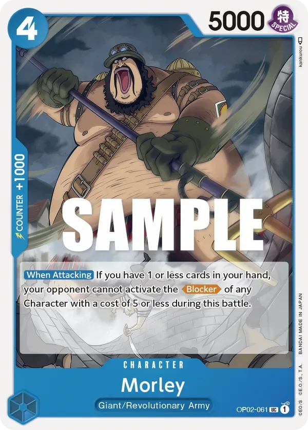 Morley #OP02-061 Paramount War One Piece card