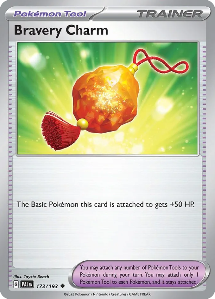 Bravery Charm #173 Paldea Evolved Pokemon card