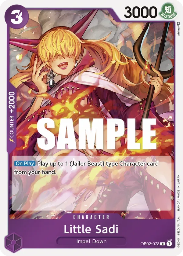 Little Sadi #OP02-073 Paramount War One Piece card