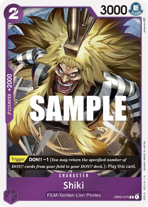 Shiki #OP02-075 Paramount War One Piece card