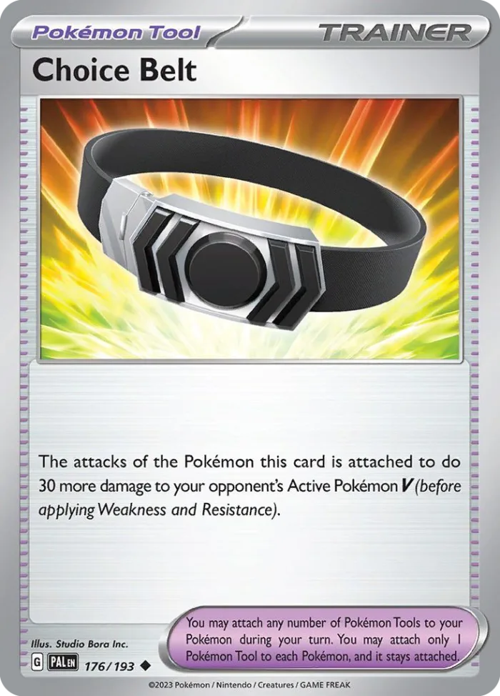 Choice Belt #176 Paldea Evolved Pokemon card