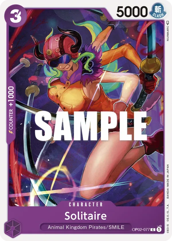 Solitaire #OP02-077 Paramount War One Piece card