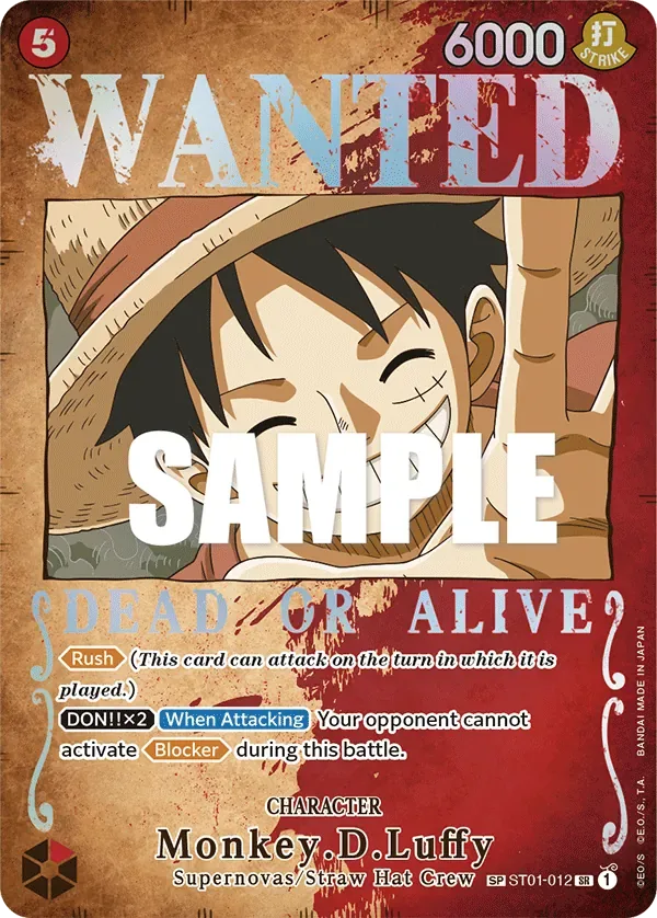 Monkey.D.Luffy #ST01-012 Pillars of Strength One Piece card