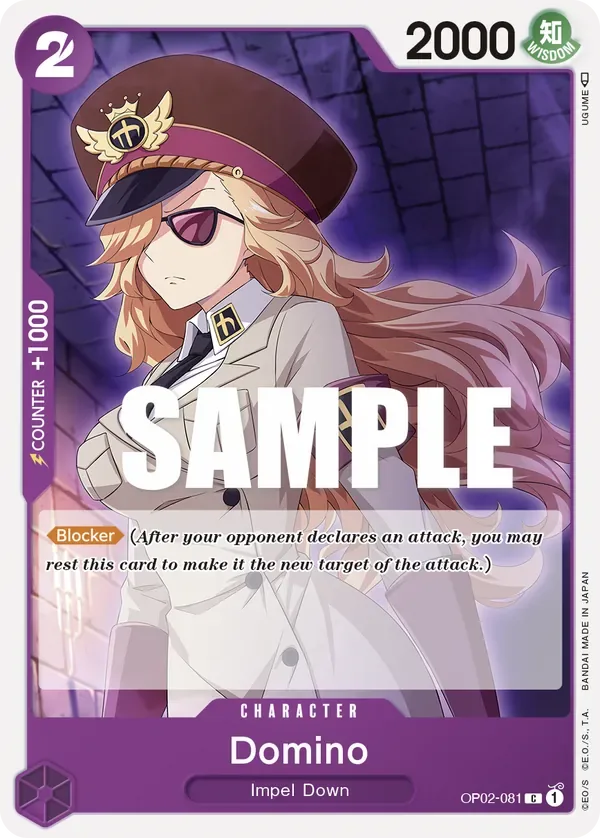 Domino #OP02-081 Paramount War One Piece card