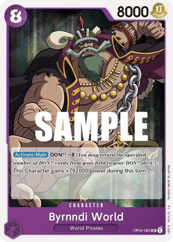 Byrnndi World #OP02-082 Paramount War One Piece card