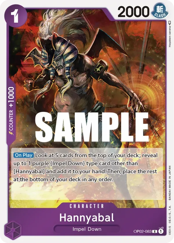 Hannyabal #OP02-083 Paramount War One Piece card